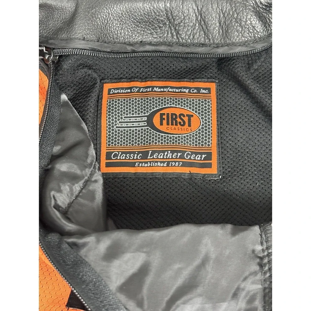 First Classics Women's Leather Motorcycle Jacket Thinsulate Liner M - Picture 12 of 16